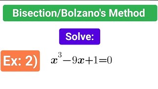 What is the Power of Interval Halving? Bisection Method | Bolzano's Method #viralvideo #trendingvid