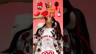 Red food eating #blackpink #mukbang #food #eating #viralvideo
