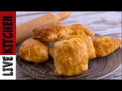Τυροπιτάκια με φύλλο αέρος!!(Χωρίς Μαγιά) - phyllo dough step by step - Feta bureg pie Live kitchen