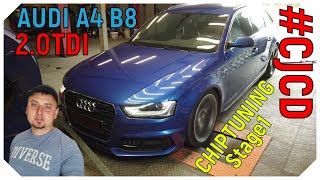 #Chiptuning Audi A4 2.0TDI CJCD stage1 //vlog// hamownia testy drogowe