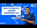 How to Create a Custom SharePoint List