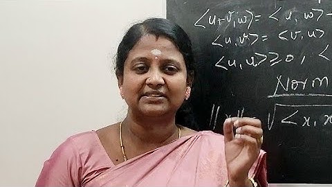 Gram -Schmidt orthogonalization Process in Tamil