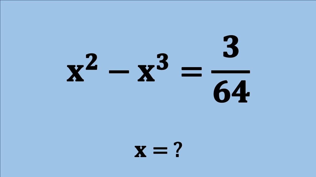 Math olympiad | A nice algebra problem | Can you solve this? - YouTube