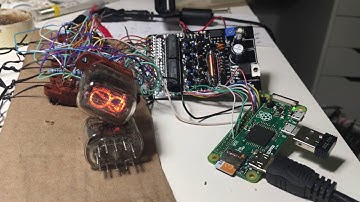 First Nixie tube test with Arduinix and Pi Zero
