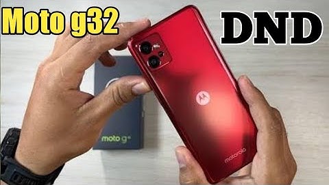 Do Not Disturb On In Moto G32, Do Not Disturb Setting In Moto G32, How To Enable Dnd In Moto G32,