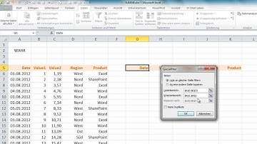 Excel - Spezialfilter (3) - Filterkriterien - auch mit Formeln