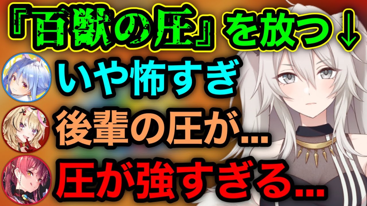 船長でさえビビってしまう圧を放つ獅白ぼたん【兎田ぺこら,宝鐘マリン,尾丸ポルカ,獅白ぼたん/ホロライブ/切り抜き】