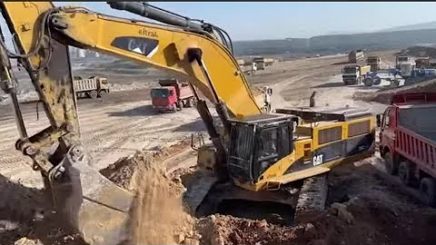 Massive Mining Operation in Action: CAT 385C, Liebherr Excavators & 16G Grader - Ektor Epe