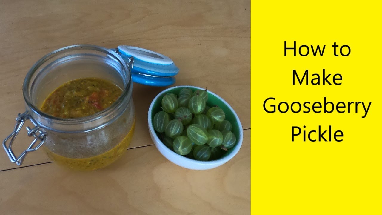 How to Make Gooseberry Pickle - UK Allotment (Zone 8)