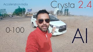 Toyota Innova Crysta 2.4 | 0-100 | Acceleration India | 147 bhp