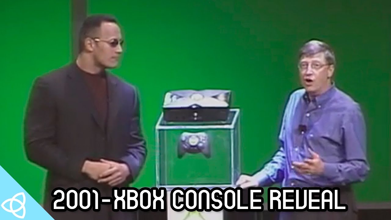 2001 - Xbox Console Reveal with The Rock and Bill Gates