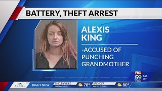Court docs: Muncie woman punched grandmother, attacked her with butter knife before stealing bank ca