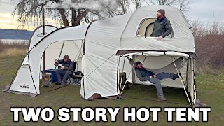 Massive TWOSTORY Hot Tent Camping