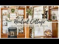 NEUTRAL COTTAGE LIVING ROOM DECORATE WITH ME | NEUTRAL DECORATE | COTTAGE LIVING | LIFE UPDATE