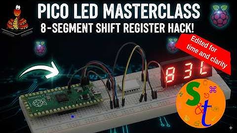 herzien en bewerkt: Raspberry Pi Pico: 8-segment LED-display-tutorial met 74HC595-schuifregister