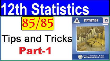 2nd year statistics very important for tips and tricks 85 marks || top 12th class statistics part1
