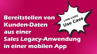 Use-Case Low-Code Mobile Sales Anwendung