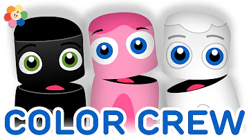 Color Collection 3: Black, Pink, White | Learning Colors Lesson for Kids | Color Crew | BabyFirst TV