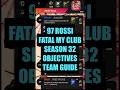 97 Rossi Fatal My Club Season 32 Objectives Team Guide #madfut