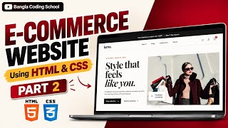Build an E-Commerce Website Part 2 | HTML & CSS Project Tutorial