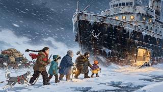 Stranded on Shattering Frozen Lake, A Village Finds a Home Inside an Old Ship | Ghibli Survival ASMR