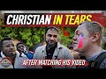 Christian in tears after he lost the debate adnan rashid speakers corner