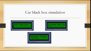 CAR BLACK BOX PROJECT PRESENTATION || INTERNSHIP # EMERXTE INSTITUTE
