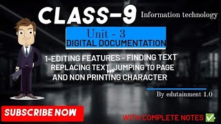Digital Documentation class 9 IT | Information technology | Compete notes