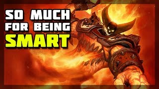 Hearthstone - So Much for Being Smart
Buy games up to 80% off from G2A: http://goo.gl/mzk3Po
An opportunity arose to try something bold, as can happen when playing Reno Warlock. I thought I was on to a move of pure genius and....well, see for yourself.
MaSsan here, also known as MaSsanSC, I mainly played Blizzard games professionally in the past, such as Starcraft under Quantic Gaming, and Hearthstone: Heroes Of Warcraft of under Team Solomid (TSM) and Cloud 9 (C9), winning many tournaments like pinnacle 3, Lord of Arena 2, Heroes of Cards #2, and so on.
My goal is to bring you highlights, best, epic, or funny hearthstone games that I can find during my gameplays while learning and teaching arena or constructed (ranked) gameplays (and open some legendary card packs!).
If you enjoyed the video, please like the video and subscribe to the channel for more videos!
Also, watch my live streams on Twitch: http://twitch.tv/massansc
Like me Facebook: https://www.facebook.com/massansc
Follow me on Twitter: https://twitter.com/massansc
My website, also decks: http://www.massan.org
Stay Beautiful, MaSsan Out!
Trailer Hit by n Beats Sound Effects
https://www.youtube.com/watch?v=89z5XlBC_WU
Happy Music by monkeyman535
https://www.freesound.org/people/monkeyman535/sounds/326639/
Whoosh_01 by Timmy_H123
https://www.freesound.org/people/timmy_h123/sounds/160500/
Fake Kim by pk
https://commons.wikimedia.org/wiki/File:Kim_fake.jpg
Quack by crazyduckman
https://www.freesound.org/people/crazyduckman/sounds/185549
Record Scratch by luffy
https://www.freesound.org/people/luffy/sounds/3536/
Smoke overlay by Akechetas Video Editing Tips!
https://www.youtube.com/watch?v=rgUAeelthok
Anguish Kevin MacLeod (incompetech.com)
Licensed under Creative Commons: By Attribution 3.0 License
http://creativecommons.org/licenses/by/3.0/
Slow snow falling by CuteStockFootge
https://www.youtube.com/watch?v=ZAvXeZXAgaY Hearthstone - So Much for Being Smart