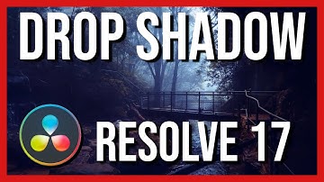 How to Add Drop Shadow for Text and PNG - DaVinci Resolve 17 Effects / Fusion Tutorial