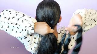 How To Attach Savuri| hair extensions| how to arrange hair extension| Professional bridal hari style Resimi