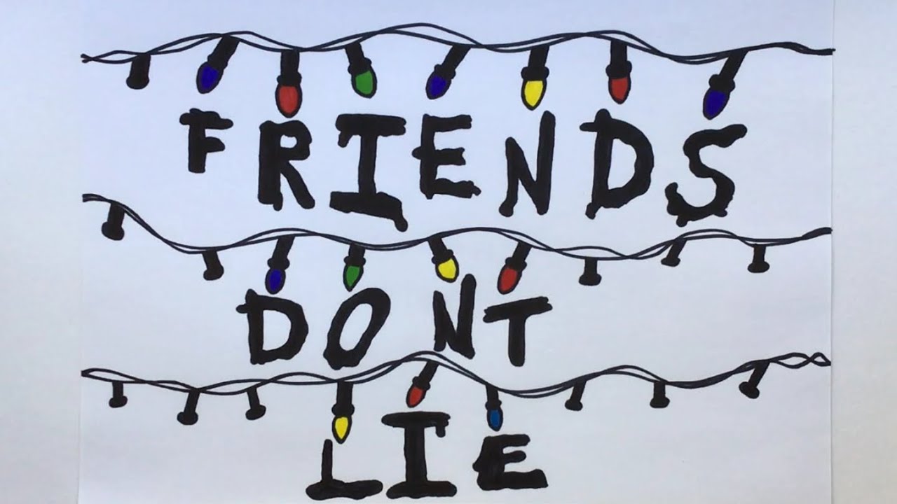 How To Draw Stranger Things Light Wall Friends Don T Lie Eleven Youtube