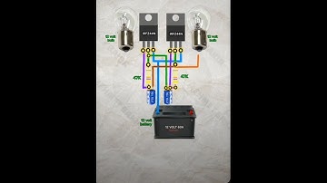 12V flip flop circuit using IRFZ44N MOSFET #diy #electronics #powerelectronics #diyelectronics