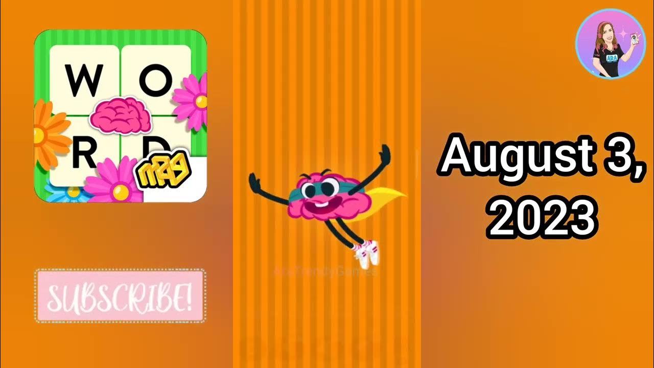 WordBrain Sunflower Event August, 3 2023 YouTube