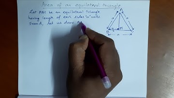 How to derive formula for Area of an equilateral triangle/ Class 8/ Experience Maths