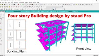 STAAD Editor - Working on staad editor to model a structure