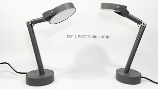 How to make Table Lamp using PVC at home || DIY PVC Desk Lamp – low cost