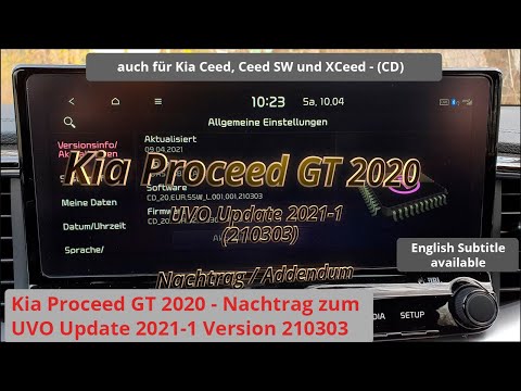 Kia Proceed GT 2020 - Addendum to the new UVO update (210303 - 2021-1 Gen5 Wide)