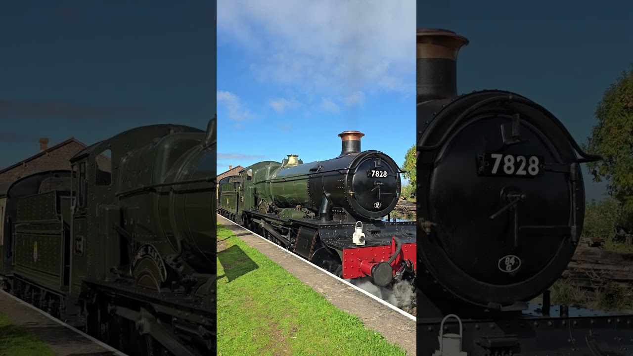 GWR 7828 Odney Manor Departing Dunster Station | West Somerset Railway | 8th Oct 2025