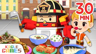 Robocar Poli's Habit Game Special Non Stop Play | Policecar Firetruck Ambulance | KIGLE GAMES screenshot 3