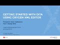 Webinar getting started with dita using oxygen xml editor