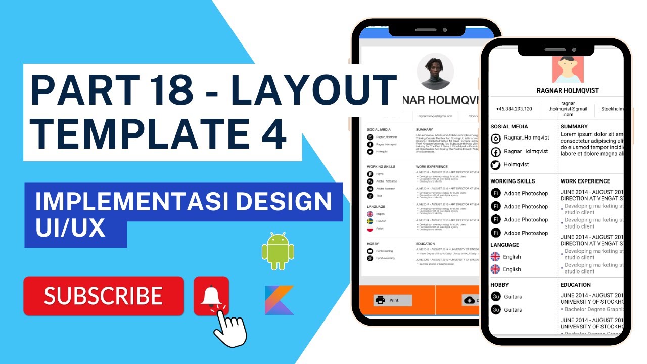 Part - 18 Layout Template 4 - YouTube