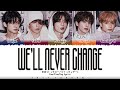 TXT トゥモローバイトゥギャザー We Ll Never Change ひとつの誓い Lyrics Color Coded Kan Rom Eng mp3