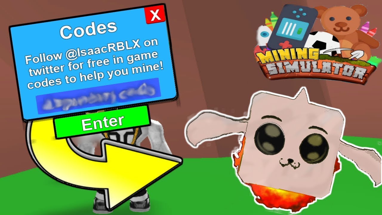 NEW LEGENDARY FREE EGG CODE In Mining Simulator YouTube