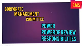 Corporate Management Committee | M.Com I Sem| Kerala University
