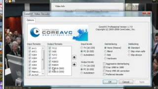 CoreAVC set up