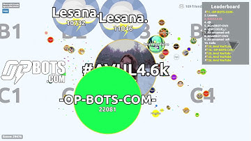 AGAR.IO SERVER TAKEOVER WITH BOTS #151 || OP-BOTS.COM