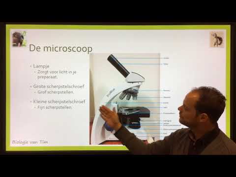 Biologie van Tim - Onderdelen van de microscoop
