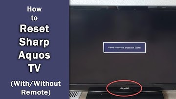 [Sharp Aquos TV] How to (Factory) Reset