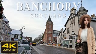 Banchory Scotland Walking Tour 4K, Dec 2022